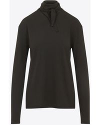 Lemaire - Long-Sleeved Foulard Top - Lyst