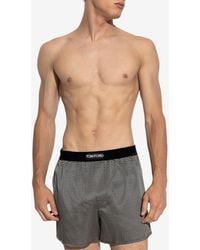 Tom Ford - Polka Dots Silk Boxer Shorts - Lyst