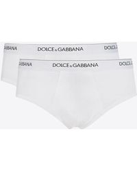 Dolce & Gabbana - Two-Pack Stretch Brando Briefs - Lyst