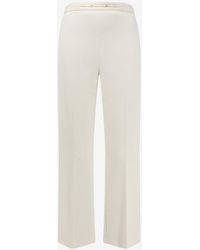Elisabetta Franchi - Monogram Flared Pants - Lyst