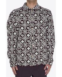 CASABLANCA - Monogram-Pattern Overshirt - Lyst