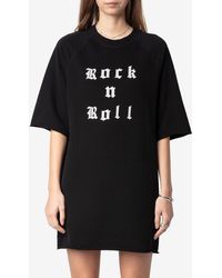 Zadig & Voltaire - Grace Studded Rock N Roll Mini Dress - Lyst
