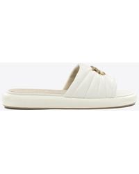 Pinko - Fiona Leather Sandals - Lyst