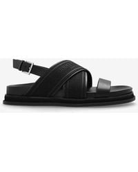 Jimmy Choo - Joa Canvas And Leather Sandals - Lyst
