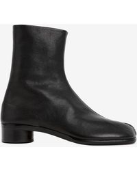 Maison Margiela - Tabi Ankle Leather Boots - Lyst