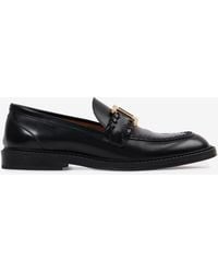 Chloé - Marcie Leather Loafers - Lyst