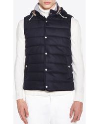 Eleventy - Wool-Blend Padded Vest - Lyst