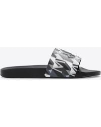 Moncler - Basile Monogram Rubber Slides - Lyst