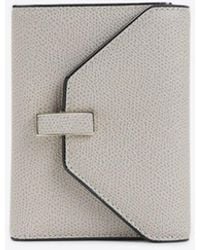 Valextra - Iside Interlocking Leather Wallet - Lyst