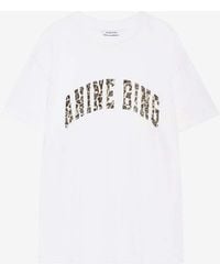 Anine Bing - Walker Leopard Print Logo T-Shirt - Lyst