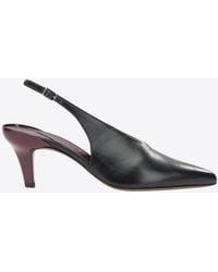 Chloé - Suzie 50 Leather Slingback Pumps - Lyst
