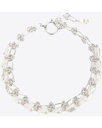 Isabel Marant - Pearl Embellished Chain Necklace - Lyst