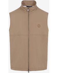 Brioni - Logo Zip-Up Gilet - Lyst