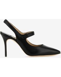 Manolo Blahnik - Camparisli 90 Leather Pumps - Lyst