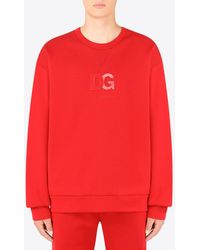 Dolce & Gabbana - 3D Dg Logo Sweatshirt - Lyst