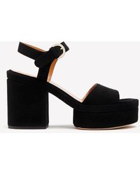 Chloé - Odina 100 Leather Platform Sandals - Lyst
