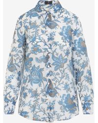 Etro - Floral Print Regular Shirt - Lyst