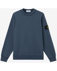 Stone Island - Compass Patch Crewneck Sweatshirt - Lyst