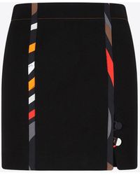 Emilio Pucci - Marmo Print Trim Mini Skirt - Lyst