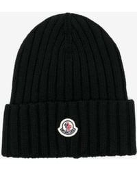 Moncler - Wool Knit Beanie - Lyst