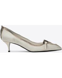 Prada - 55 Antique Leather Pumps - Lyst