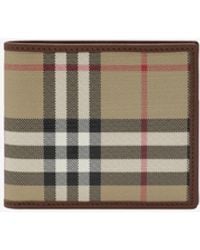Burberry - Archive Check Bi-Fold Wallet - Lyst