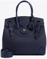 Ralph Lauren - Soft Ricky Grained Leather Top Handle Bag - Lyst