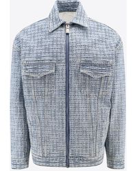 Givenchy - Denim Zip-Up Shirt Jacket - Lyst