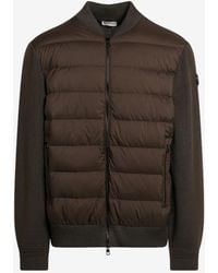 Moncler - Logo Patch Zip-Up Down Jacket - Lyst