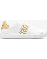 Versace - Greca Lurex Low-Top Sneakers - Lyst