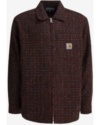 Carhartt - Bellamy Zip-Up Tweed Overshirt - Lyst