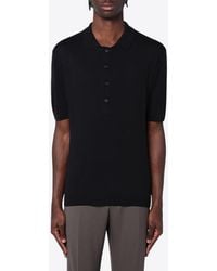 Tagliatore - Silk-Blend Polo T-Shirt - Lyst