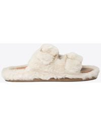 Alibi - Greta Faux Fur Flat Sandals - Lyst