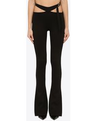 The Attico - Flared Pants With Cut-Out Detail - Lyst