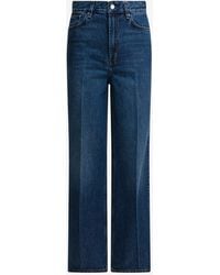 TOTEME - Logo Patch Straight-Leg Jeans - Lyst