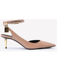 Tom Ford - Padlock 55 Shiny Leather Pointed Pumps - Lyst