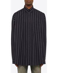 Balenciaga - Oversized Pinstripe Shirt - Lyst