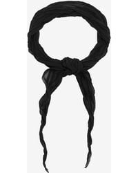 Ami Paris - Crinkle Twisted Scarf - Lyst