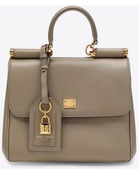 Dolce & Gabbana - My Sicily Leather Top Handle Bag - Lyst