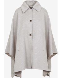 Max Mara - Jago Logo Long Cape - Lyst
