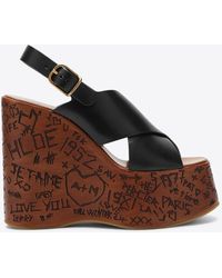 Chloé - Maxime 130 Wedge Sandals - Lyst