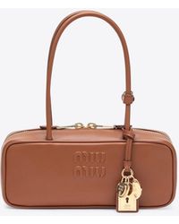 Miu Miu - Small Beau Leather Top Handle Bag - Lyst