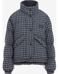 Miu Miu - Reversible Checked Down Jacket - Lyst