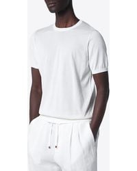 Drumohr - Solid Crewneck T-Shirt - Lyst