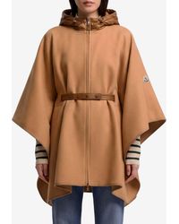 Moncler - Padded Wool-Blend Poncho - Lyst