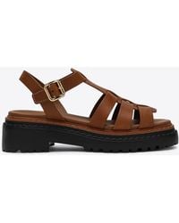 Prada - Rubber Cage Logo Sandals - Lyst