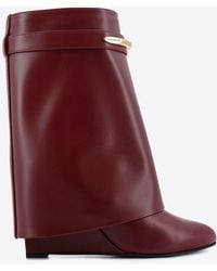 Givenchy - Shark Pinch 95 Mid-Calf Leather Boots - Lyst