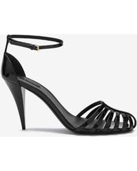 Givenchy - Cage 90 Patent Leather Sandals - Lyst