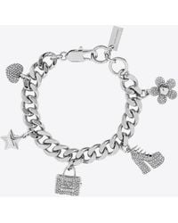 Marc Jacobs - The Pave Mini Icon Charm Chain Bracelet - Lyst