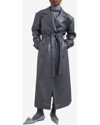 Frankie Shop - Tina Oversized Faux Leather Trench Coat - Lyst